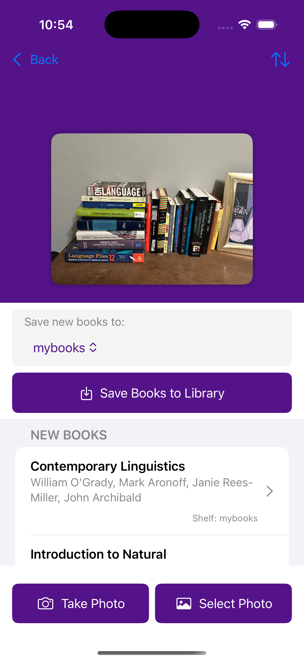 AI-powered book scanning in action