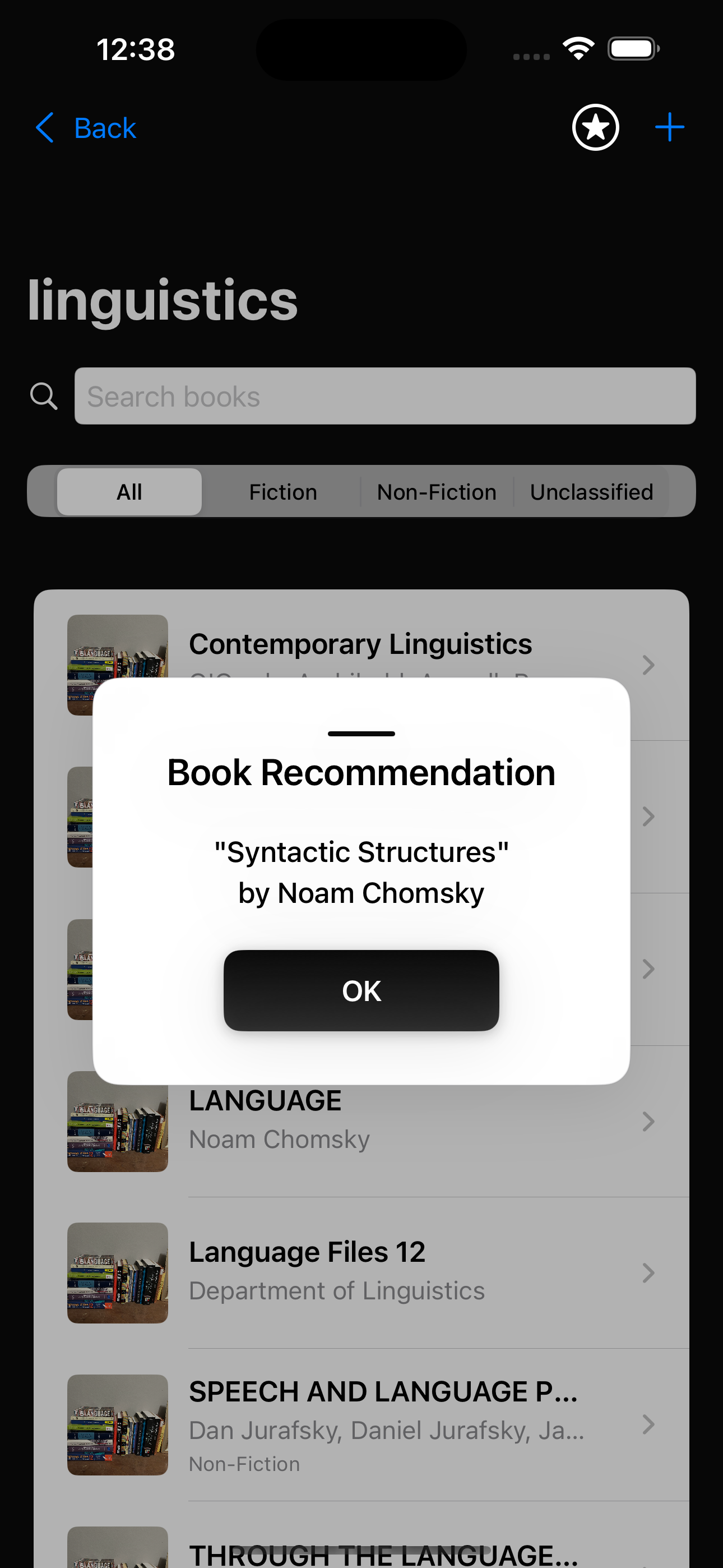 Personalized book recommendations